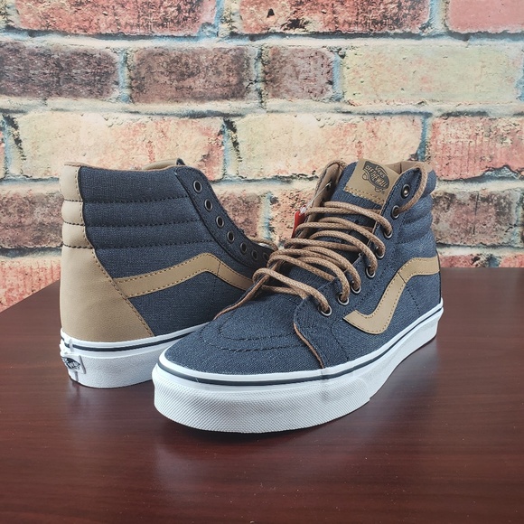 vans sk8-hi reissue denim c and l navy